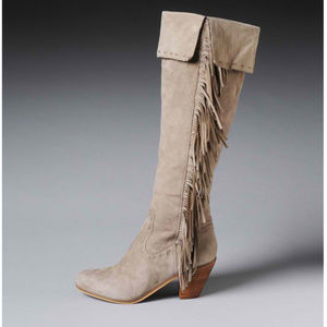 Sam Edelman Fringe Knee High/Over the Knee Boots